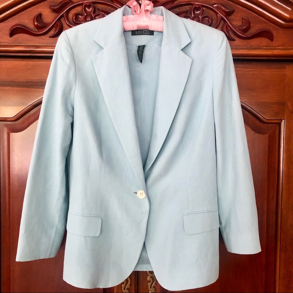 Classic Polo Ralph Lauren Linen & Silk Blazer